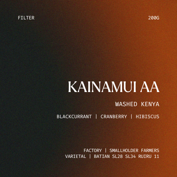Filter | Kainamui AA, Kenya